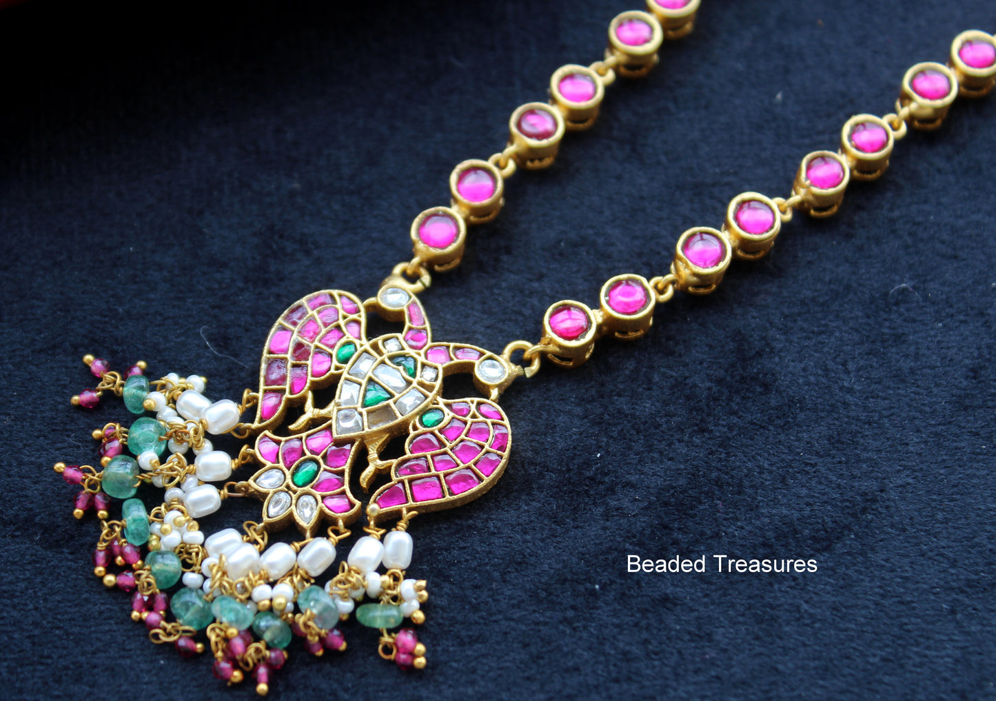 Jadau Jewellery Pendant Mala - Beaded Treasures