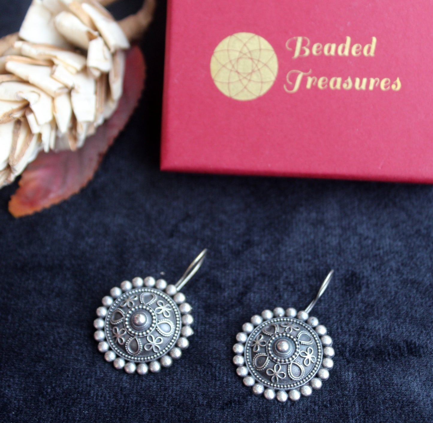 Oxidized Silver Stardust Mix Earrings - Beaded Treasures