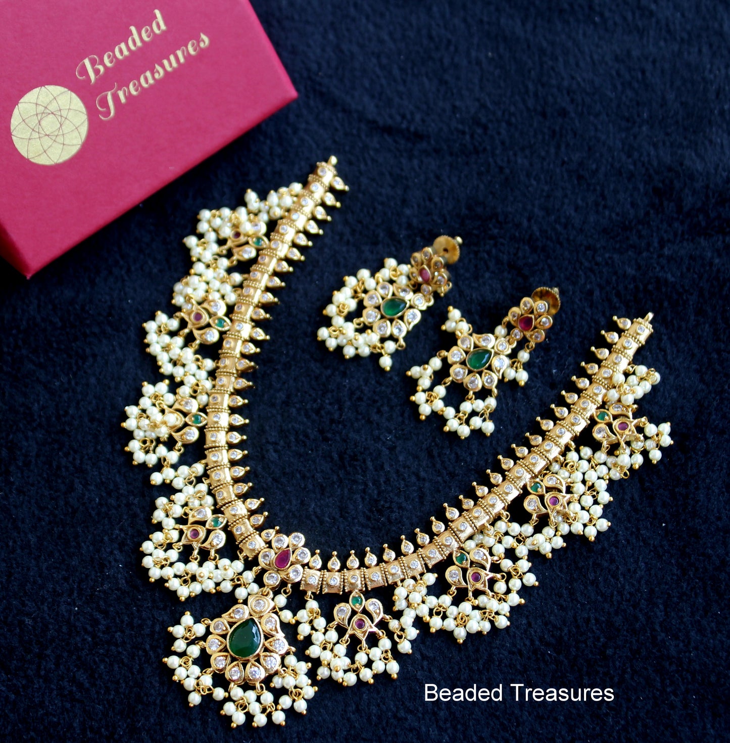 Guttapusalu Necklace Set - Beaded Treasures