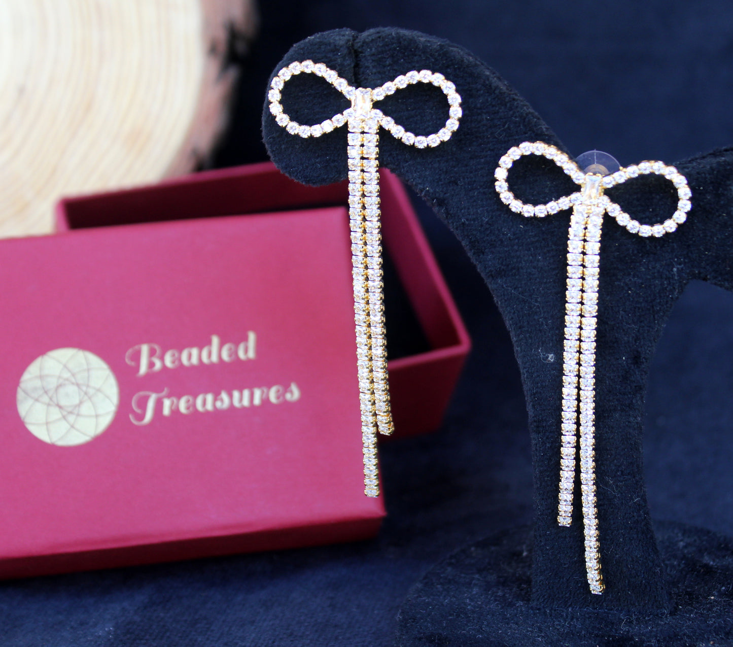Dazzling Chains Earrings - Beaded Treasures