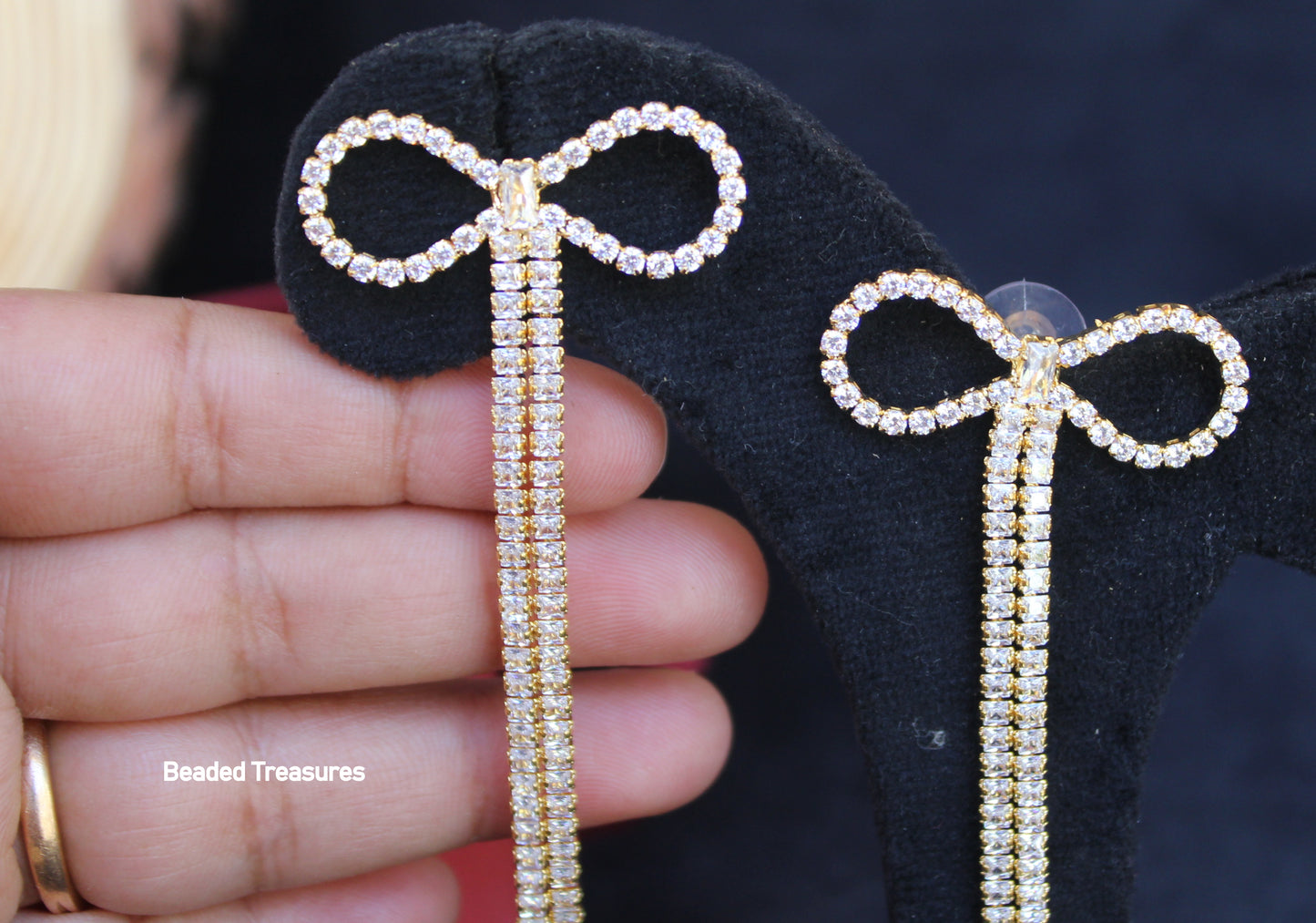 Dazzling Chains Earrings - Beaded Treasures