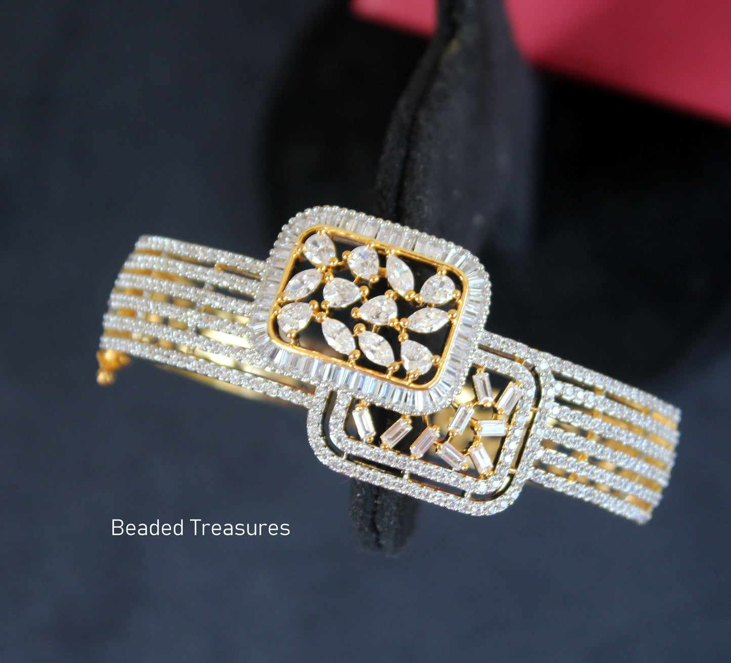Square CZ Bangle - Beaded Treasures