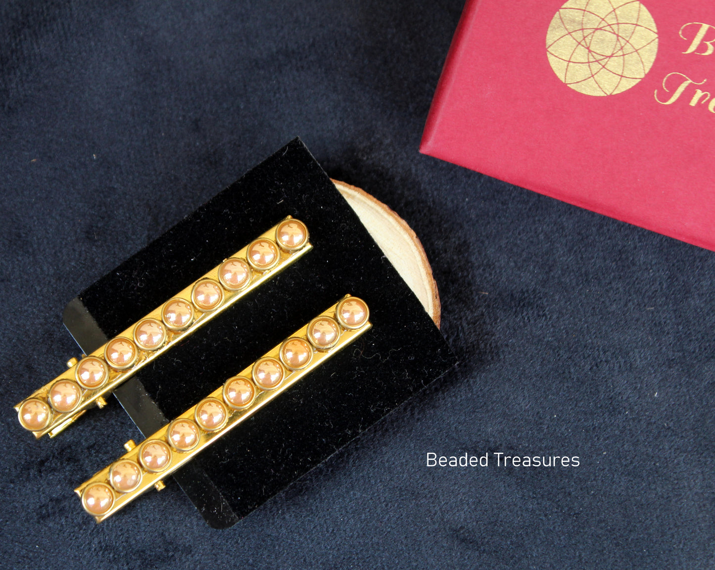 Pearl Hair Clips (Pair) - Beaded Treasures