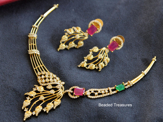 Premium Polish AD Neckset - Beaded Treasures