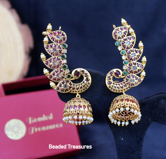 1 Gram Gold Earrings - Beaded Treasures