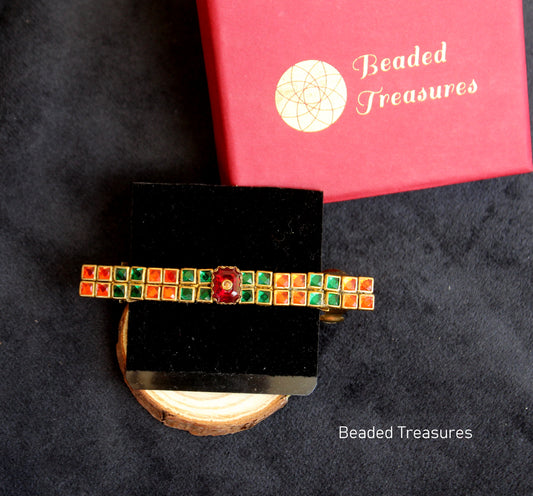Colorful Stone Hair Clips - Beaded Treasures