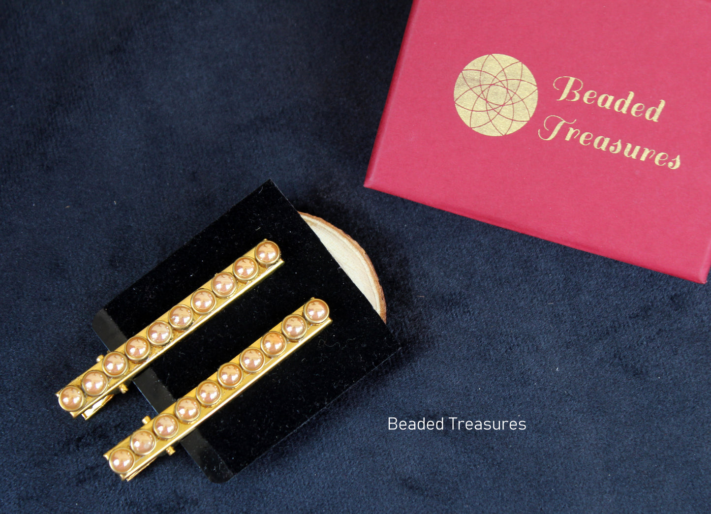 Pearl Hair Clips (Pair) - Beaded Treasures