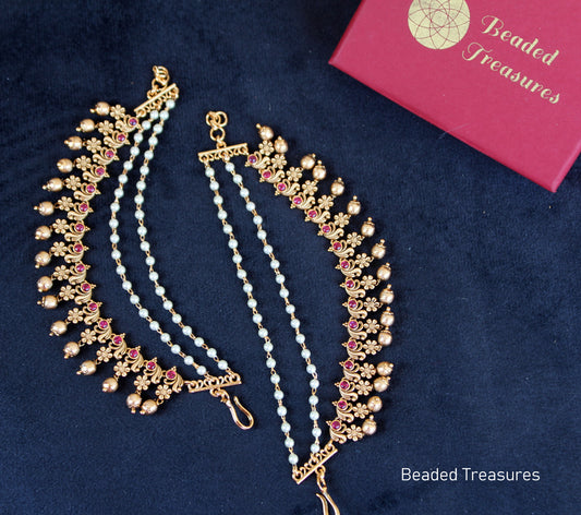 Antique Gold Hair Extensions with Kemp & Pearl - Beaded Treasures