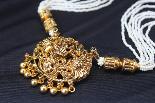 92.5 Silver Gold Plated Necklace - Beaded Treasures