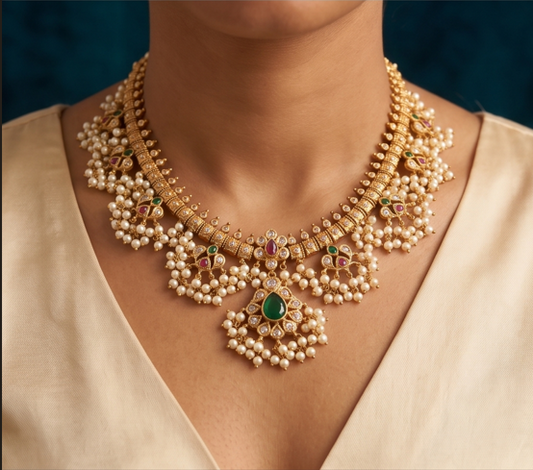 Guttapusalu Necklace Set - Beaded Treasures