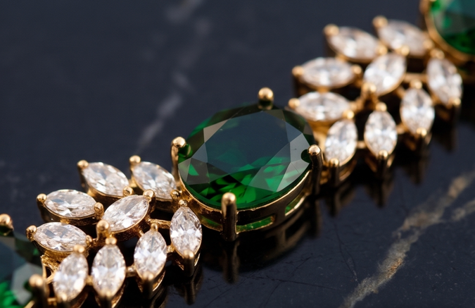 Emerald Lussie Victorian Jewellery Set - Beaded Treasures